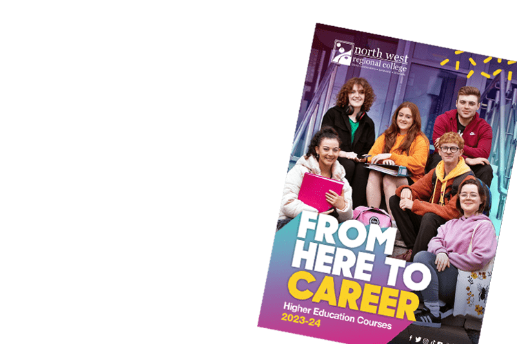 Front cover of the NWRC prospectus 2020/21 with the words This is your future on the cover