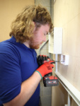 Dylan Steele competes in Electrical Installation.