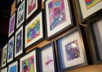 Paintings on display