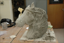 Melissa ceramic horse head