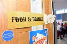 Food and Drink sign on door