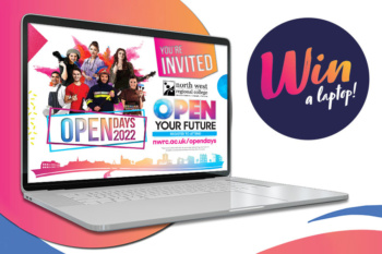 Win an high spec laptop competition open day 2022 web