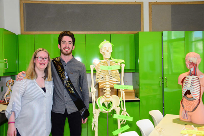 Christopher Kavanagh and NWRC lecturer caroline mckeever NWR Cweb