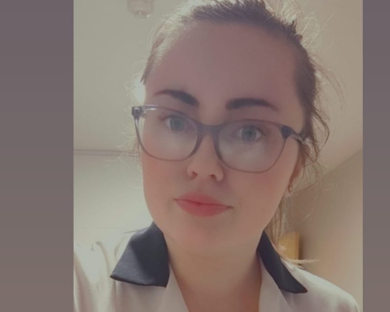 Student emma in nurses uniform