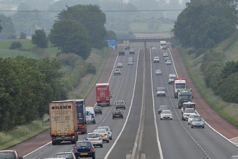 Busy motorway