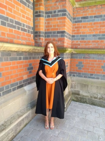 Paula graduating from Queen's University Belfast