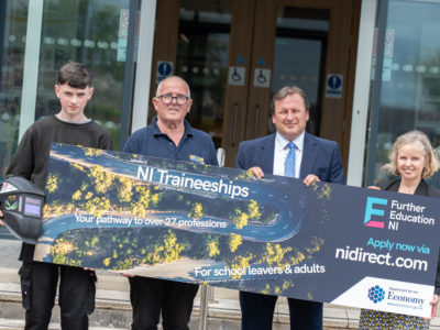 Northern Ireland’s Further Education Colleges announce details of up to 2,000 new NI Traineeship places, across 27 professions