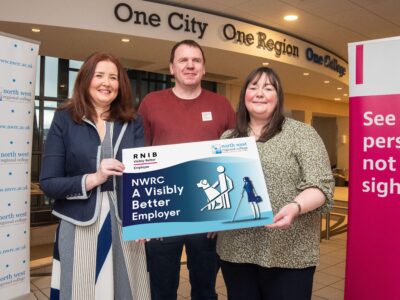 NWRC becomes Northern Ireland’s first college to receive RNIB’s Visibly Better Employer Quality Standard