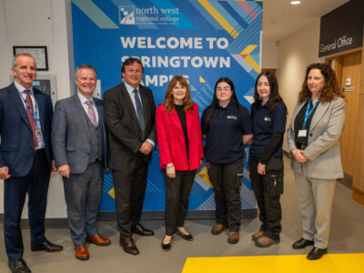 Minister for the Economy visits NWRC’s Springtown Campus