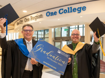 Alastair and Robert to receive honorary awards at NWRC graduation