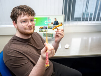 NWRC Graduate Swaps Chips for Microchips