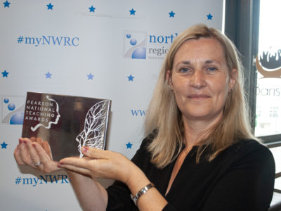 NWRC’s Pamela Brown wins Pearson Silver Award for Further Education Lecturer of the Year