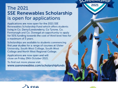 2021 SSE Renewables Scholarship open for applications