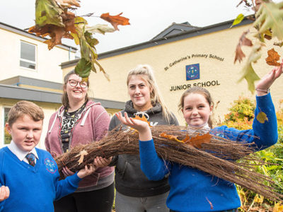 St. Catherines NWRC Join Forces to Create Spooktacular Halloween Hay Sculptures