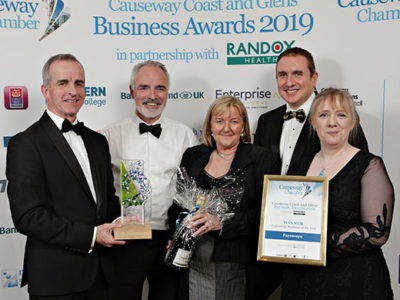Causeway Coast and Glens Business awards - delighted to sponsor award