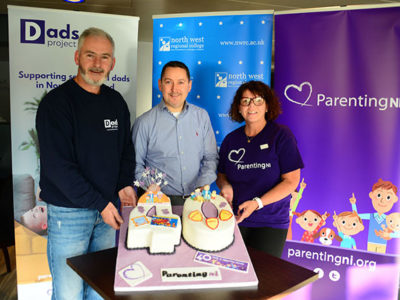 NWRC students create 40th birthday cake for Parenting NI