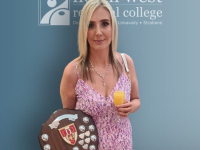 Access Graduate April Canning wins the Ulster University Allstate Convocation student of the year award.