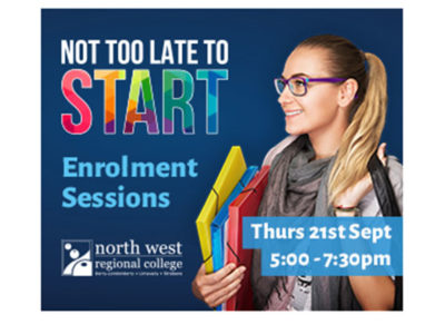 Last Chance to Apply at North West Regional College