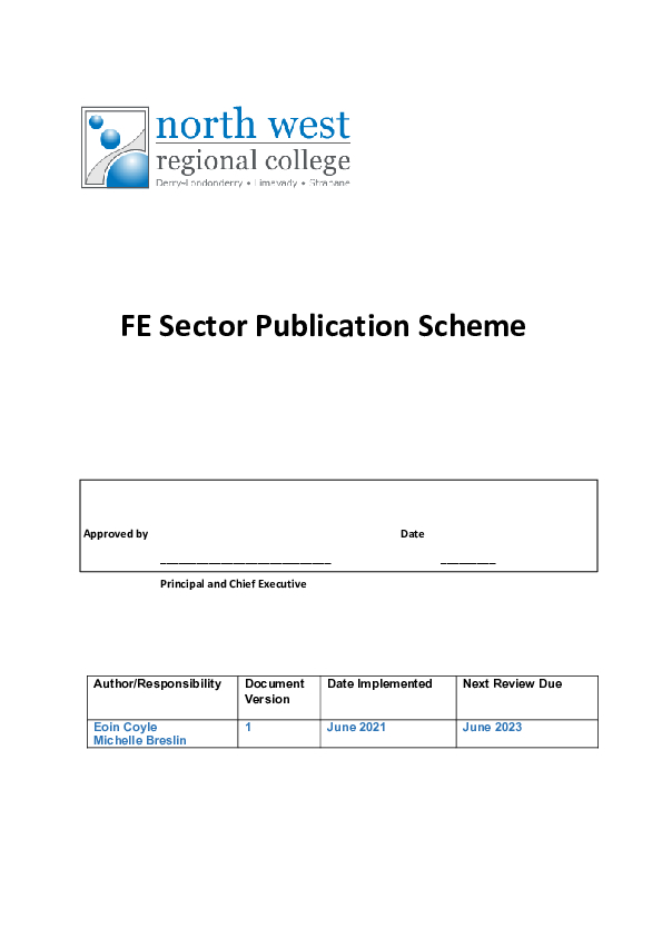 FOI – Publication Scheme