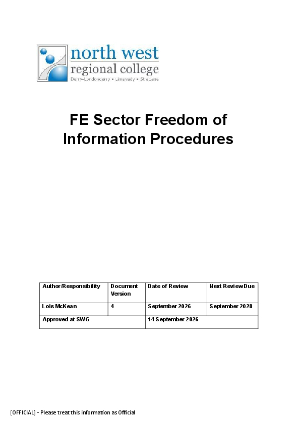 FOI – Publication Scheme