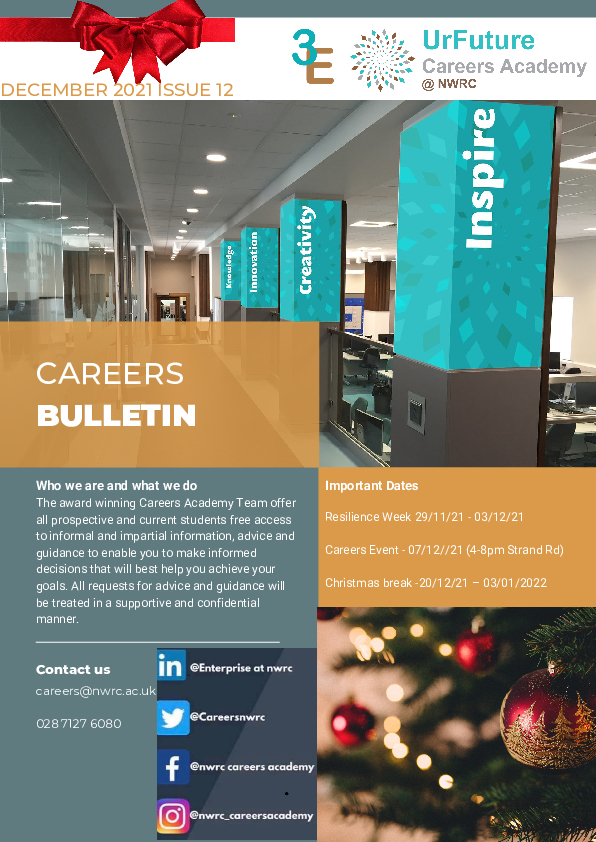 Careers Bulletin - December Issue